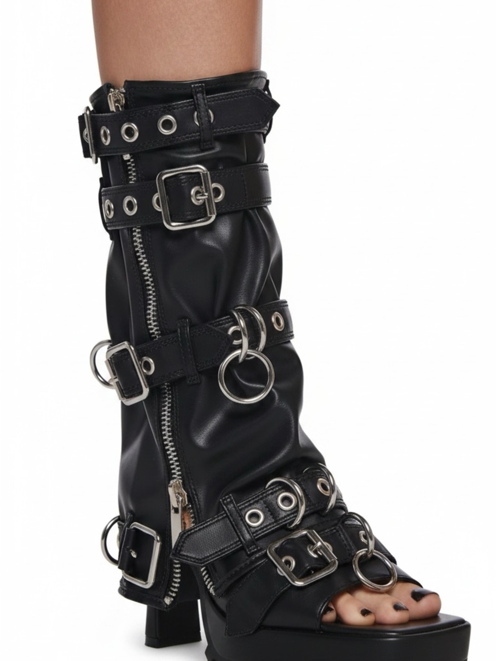 DOLLSKILL CURRENT MOOD GLAMOUR INDUSTRIAL PLATFORM SANDALS - Picture 5 of 7